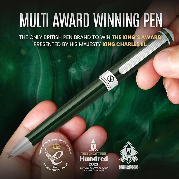 Scriveiner Green Ballpoint Pen - Image 7