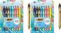BIC Gelocity Quick Dry Ocean Themed Gel Pens, Medium Point, 8-Count -Pen Set by BIC