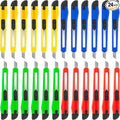 24Pack Box Cutters Utility Knife Retractable Compact Extended Use by DIYSELF