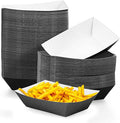 Yinkin 100 Pcs 2lb Paper Food Trays Boat 2lb Disposable Nacho Trays Kraft Paper by Yinkin