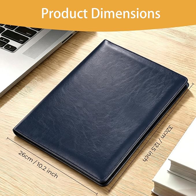 Padfolio Portfolio Binder, Faux Leather Folder, Resume Interview Legal Document - Image 2