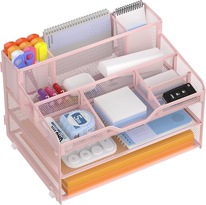 Docnest 3 Tier Mesh Desk Organizer by DocNest