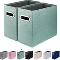 2 Packs Letter Size File Organizer, File Folders Organizer, Fabric Storage Box by ComfortKeeper