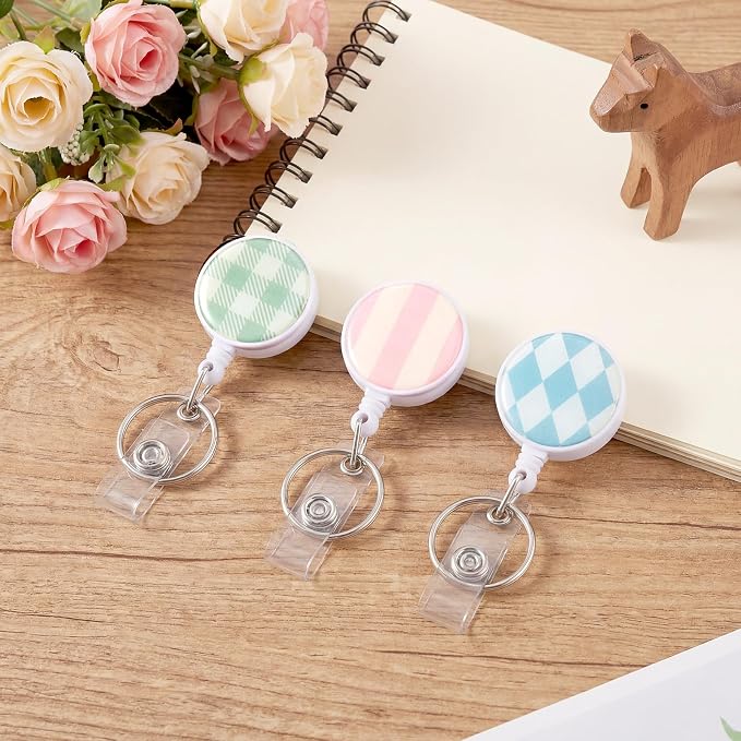 BESARME 3 Pack Badge Reels Retractable Badge Clip - Image 5
