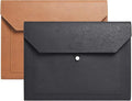 PU Leather A4 File Folder Document Holder 2 Pockets Portfolio Envelope Folder by yufocusqc