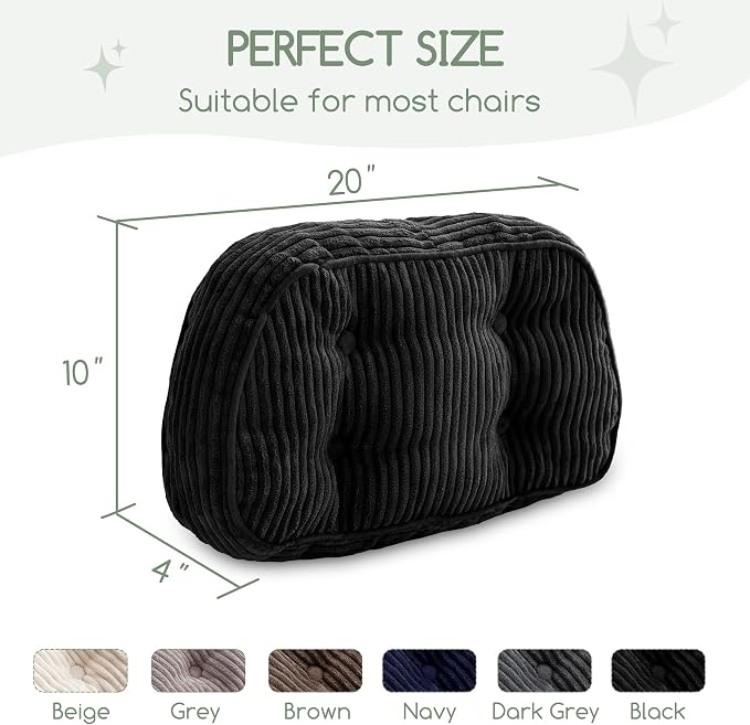 HIGOGOGO Lumbar Support Pillow for Recliner Chair/Accent Chair/Couch/Office - Image 3