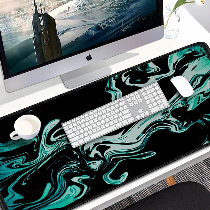 Large Mouse Pad, 31.5x15.7 inch Large Extended Computer Keyboard Mouse Mat - Image 7