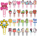 30 PCS Bookish Paper Clips Metal Paperclip Large Size Paper Clip Cute Bookmark by Pabucle