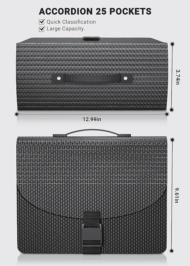 TOPCJ 25 Pockets Expanding File Folder - Image 3