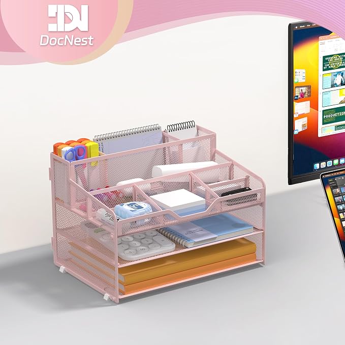 Docnest 3 Tier Mesh Desk Organizer - Image 7