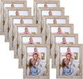 Giftgarden 5x7 Picture Frame Distressed Beige White Set of 12 by Giftgarden