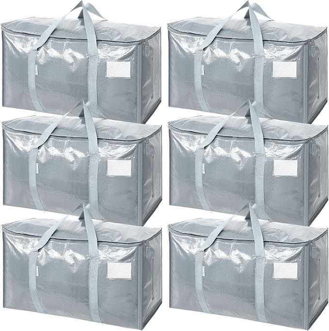 TICONN 6 Pack Extra Large Moving Bags Heavy Duty by TICONN