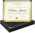 SUNEE Single Sided Certificate Holders, 15 Packs Black Diploma Holders by SUNEE