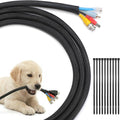 Yecaye 10ft - 1/2 inch Cable Sleeve Cord Protector, Split Braided Wire Loom by Yecaye