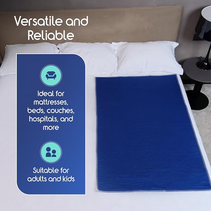 Inspire Waterproof Mattress Protector, Dark Colored to Hide Stains, Extra Large - Image 2