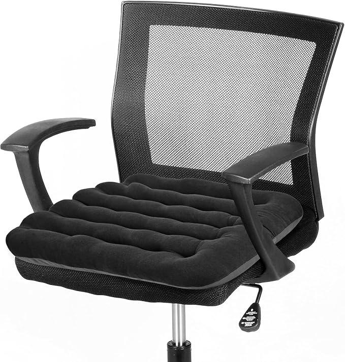 BUYUE Good Support Office Chair Cushion Padded, Soft Velvet Comfortable by BUYUE