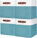 Bagnizer Collapsible Fabric Storage Cubes 11x11 Cube Storage Bins, 4 Pack by Bagnizer