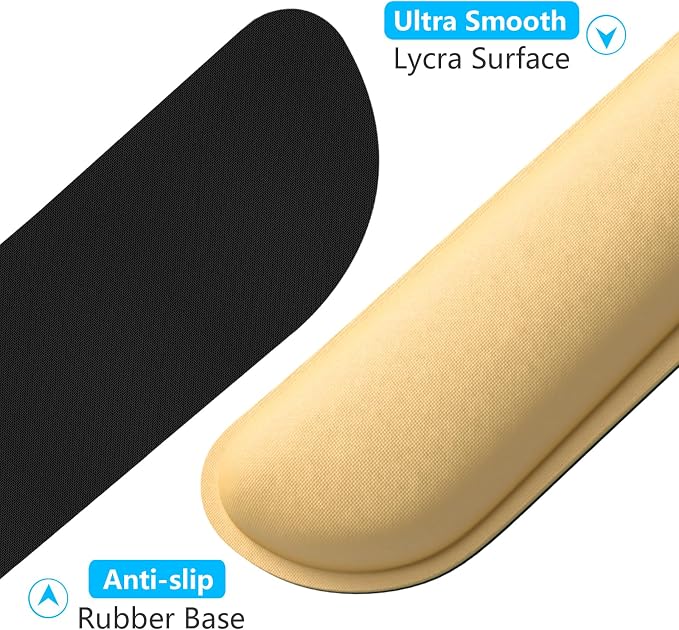 Dapesuom Enlarge Keyboard Wrist Rest, Memory Foam Wrist Cushion - Image 4