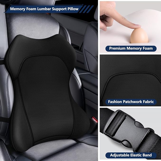 Seat Cushion, Lumbar Support Pillow - Image 4