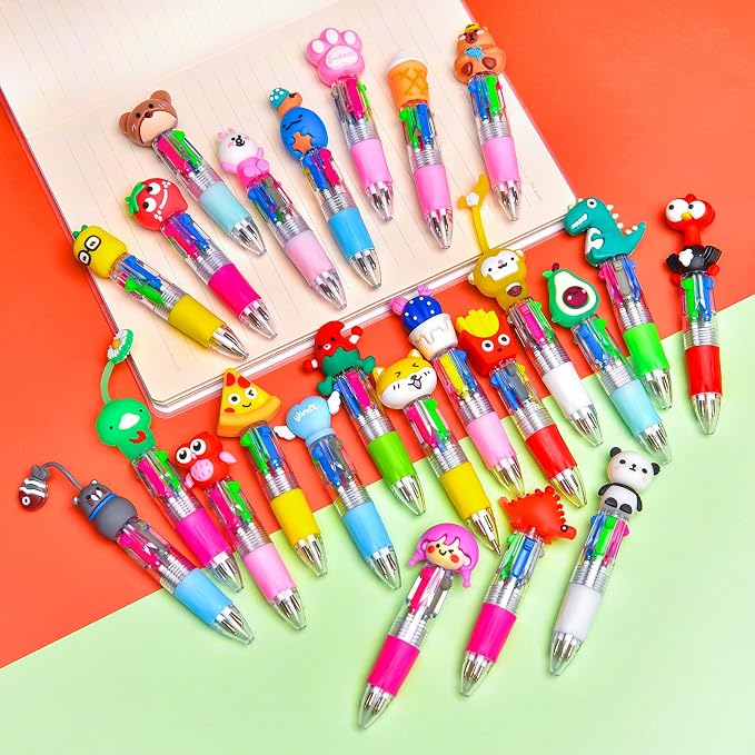 60Pcs Mini Multicolor Pens in One 4-in-1, Cute Pens Bulk - Image 8