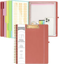 Ospelelf Red Foldable Spiral Clipboard Folio by OspelelfOfficeSupplies