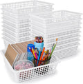 Zhehao 14 x 10 x 3 Inch 16 Pack Paper Organizer Basket Small Plastic Storage by Zhehao