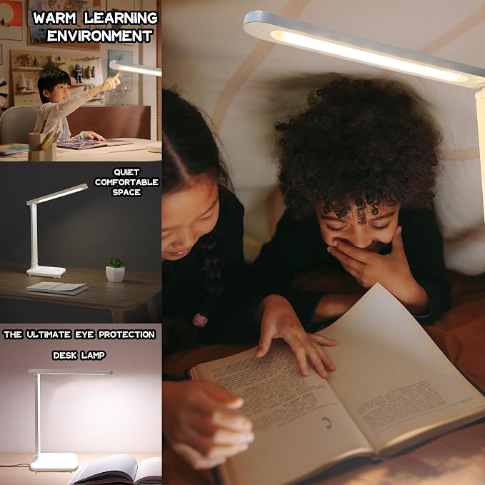 R RUCKERCO Led Desk Lamp Dimmable Desk Light Reading Lamp 3 Lighting Modes - Image 6