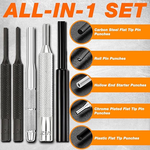 BESTNULE Punch Set, Pin Punches, Punch Tool, Roll Pin Punch Set, Made of High - Image 8