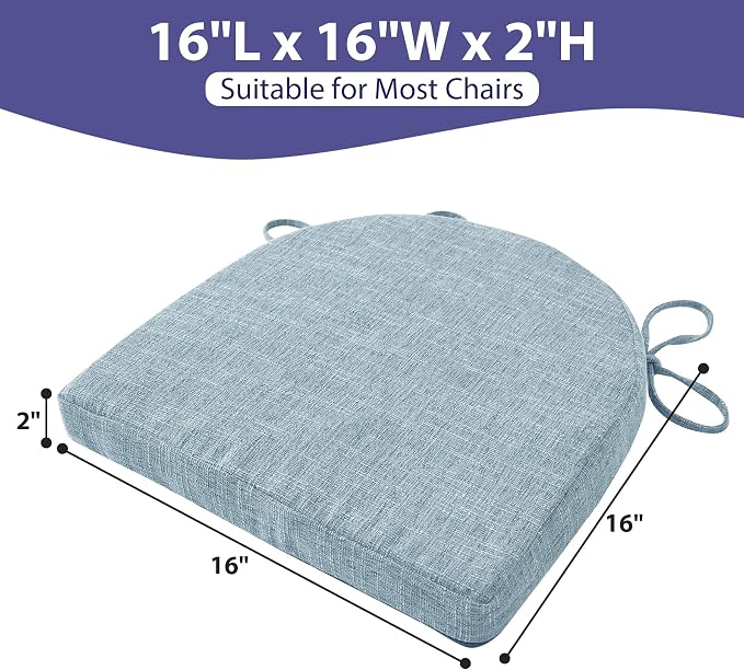 IPYNBAP Chair Cushions for Dining Chairs, Kitchen Chair Cushions, Non Slip - Image 4