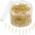 SUMAJU 500 PCS Gold Paper Clips, Medium 33 mm/1.3Inch Assorted Paperclips by SUMAJU
