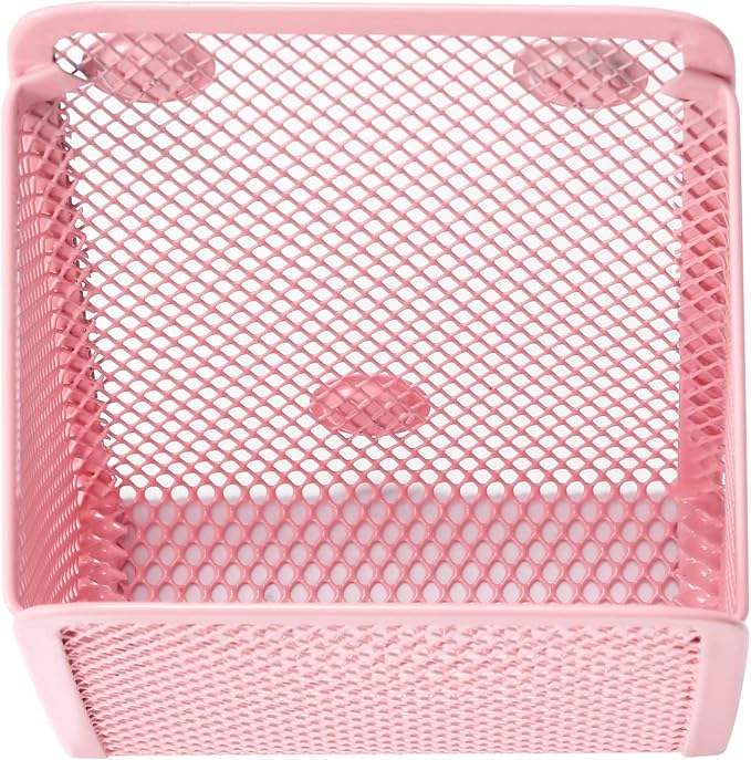 Magnetic Pencil Holder, Mesh Stainless Steel Pen Basket, Metal Writing Utensil - Image 5