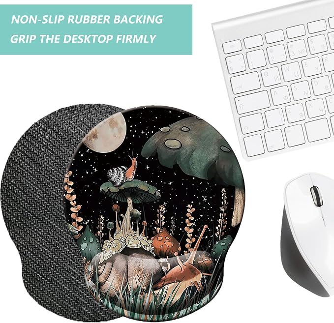 Mouse Pad with Wrist Support, Ergonomic Mouse Pad with Memory Foam Wrist Rest - Image 4