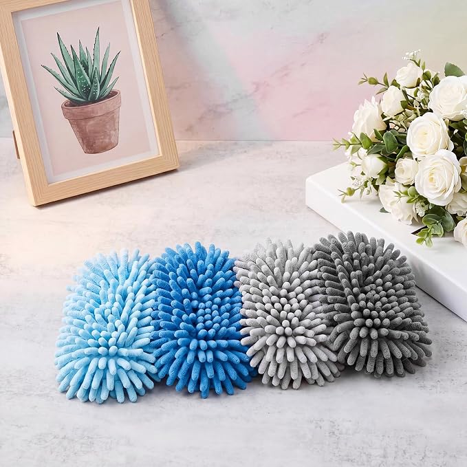 Zonon 8 Pieces Dry Erase Eraser Microfiber Shag Washable Whiteboard Eraser - Image 6