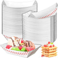 100 Pack 1 Lb Paper Food Boat Trays, Baseball Birthday Decorations Baseball by MotBach