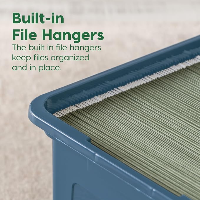 IRIS USA File Box Plastic File Organizer - Image 7