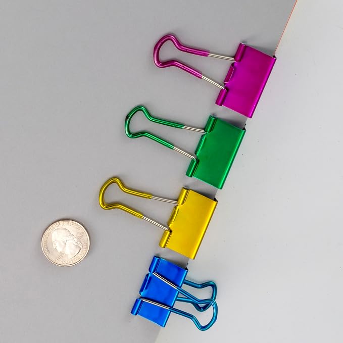 Officemate Easy Grip Medium Binder Clips, 12 Pack - Image 3