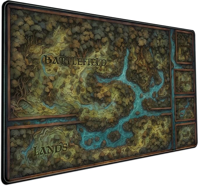 Game Forest Large Mouse Pad XXL Green Map Playmat by Mechanical+Cattle