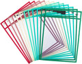 Mr. Pen- Reusable Dry Erase Pocket Sleeves, 12 Pack, Colorful | Clear Plastic by MrPen