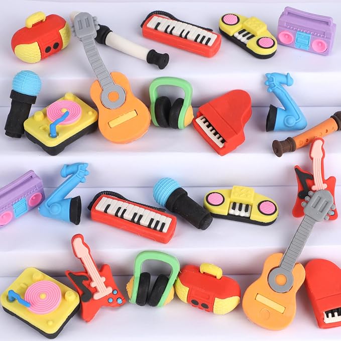 Cllayees 24 Pcs Erasers for Kids, Mini Pencil Eraser Bulk Classroom Prizes by Cllayees