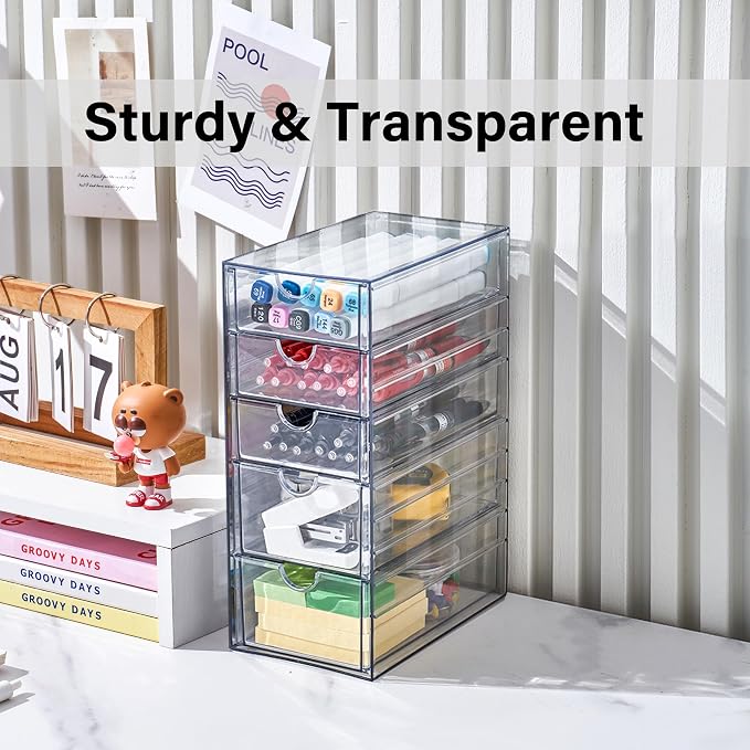 Prsildan Hair Accessories Organizer Acrylic Drawer - Image 7