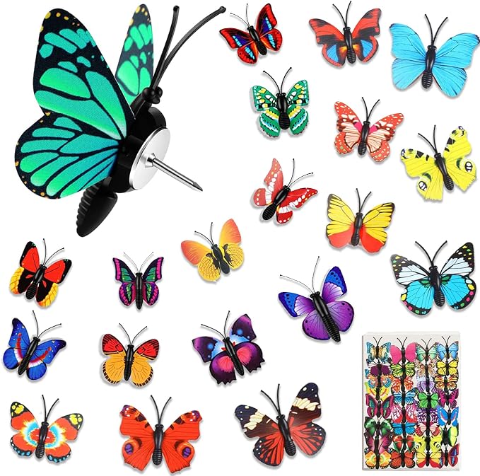 GOUWEIBA 40 Packs Decorative Thumb Tacks by HOME