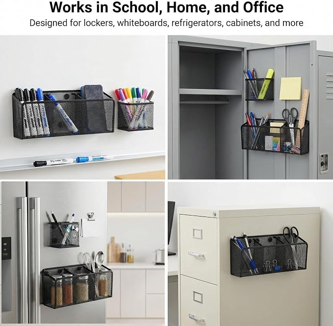 Neudeco Magnetic Pencil Holder, Locker Shelf Organizer, - Image 7