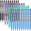 Sooez 40 Pack Bulk Pens Ballpoint Smooth Writing pens, Retractable Black Ink Pen by Sooez