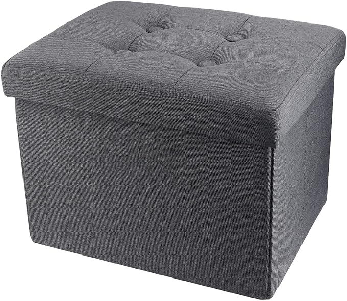 ALASDO Storage Ottoman Footrest Stool Small Ottoman by ALASDO