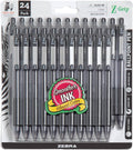 Zebra Pen Z-Grip Retractable Ballpoint Pen, Smooth-Flowing Black Ink, 1.0mm by ZebraPen