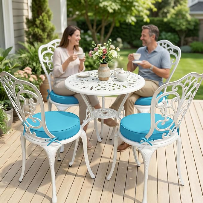 Summsun Outdoor Bistro Chair Cushions Set of 4 - Image 2
