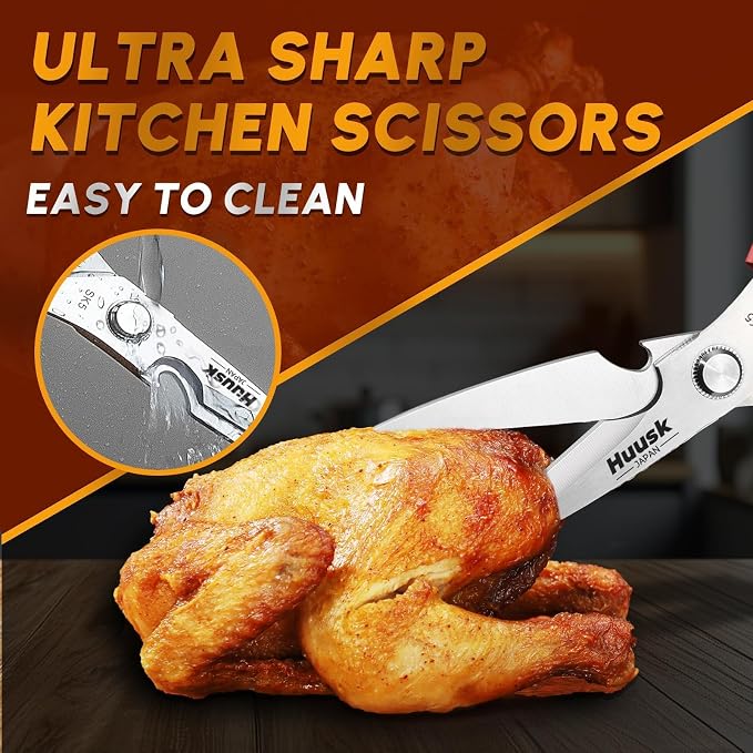 HUUSK Kitchen Scissors for Food - Image 2