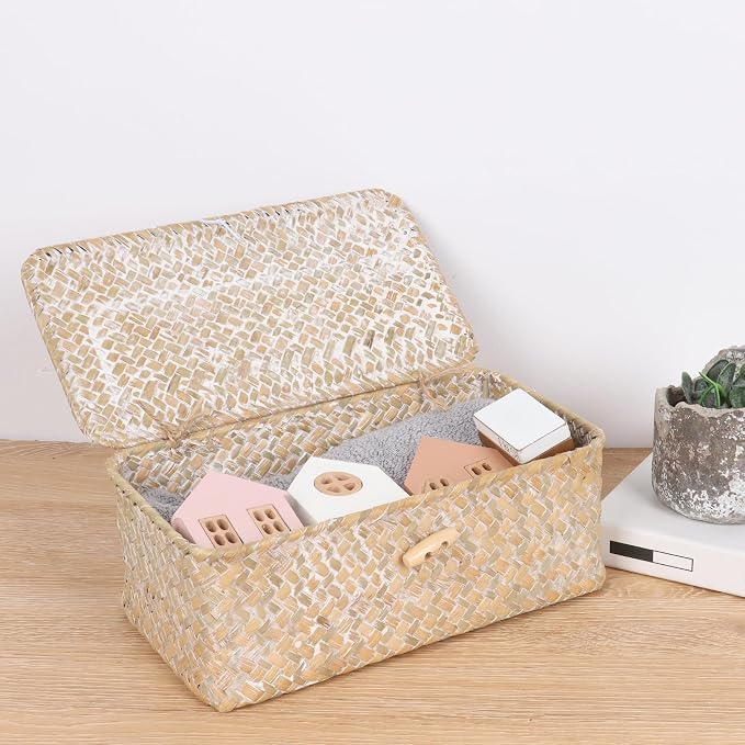 FEIALNDUO Wicker Shelf Baskets - Image 2