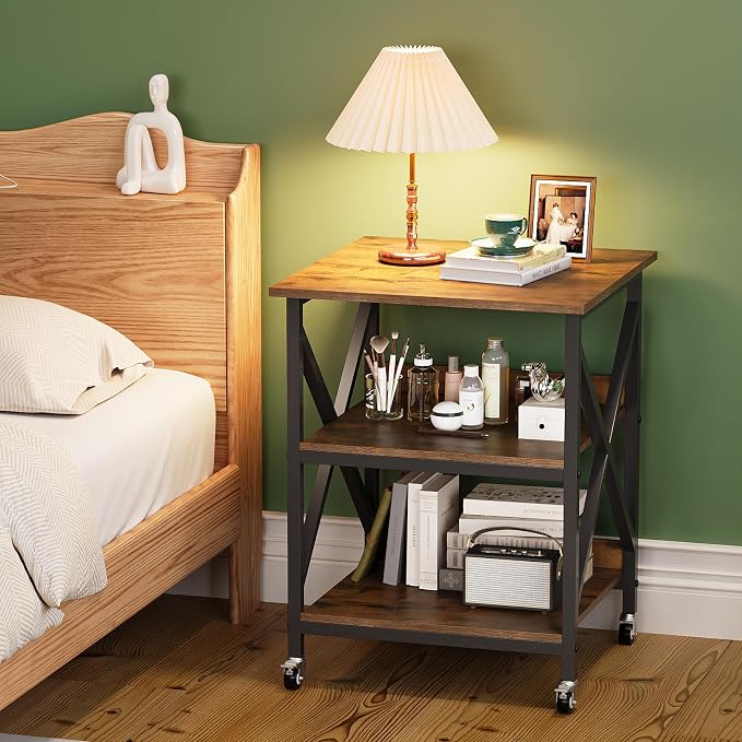VENNQD 23.6 x 23.6 x 30.3 Inches Printer Stand, Large Printer Table - Image 9