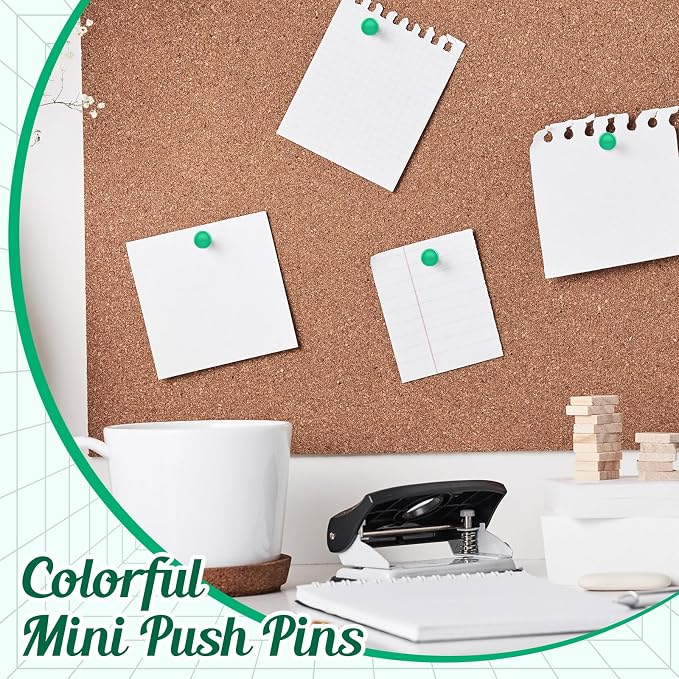 Outus 60 Pcs Giant Push Pins Jumbo Tacks 1/1.8inch Plastic Head - Image 5
